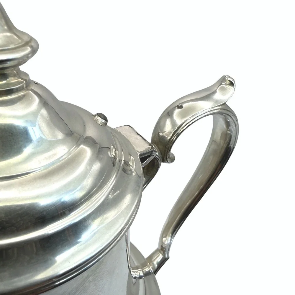 Vintage Wm Rogers Washington 2476 Silverplate Coffee Pot Decor Prop